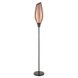 Franklite Taper Floor Lamp Black with Copper Glass Supply