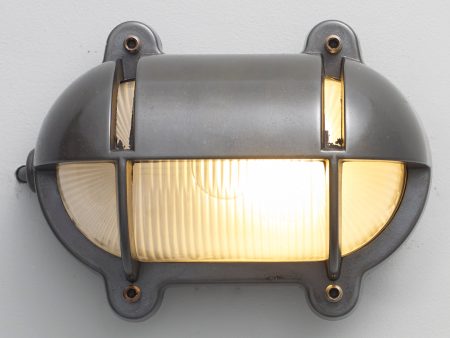 Davey Lighting Oval Weathered Brass Bulkhead 7436 Online Sale