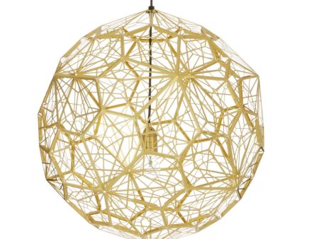 Tom Dixon Etch Web Brass Pendant Chandelier Discount