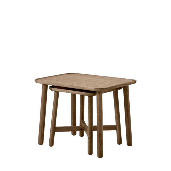 Amos Kingham Nest Of 2 Tables Grey Supply