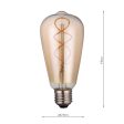 Dar LED Light Bulb E27 4w Elongated Vintage Rustic Dimmable Cheap