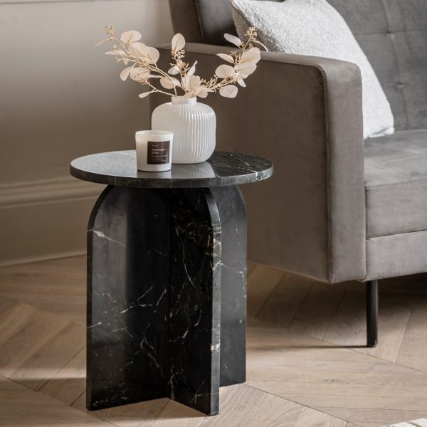 Amos Amalfi Side Table Black Online Hot Sale