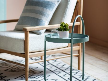 Amos Melbury Side Table Teal For Cheap