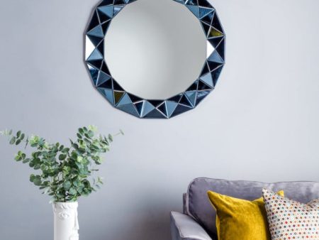 Dar Cetara Smoked Grey Mirror 80cm Online