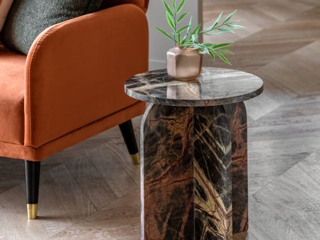 Amos Amalfi Side Table Ember on Sale