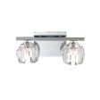 Quintiesse Regalia 2 lt Bathroom Wall Light Crystal and Polished Chrome IP44 For Cheap