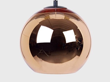 Tom Dixon Copper Round LED 25cm Pendant For Sale