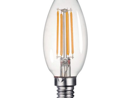 Dar LED Light Bulb E14 4w Clear Candle Dimmable Online Hot Sale