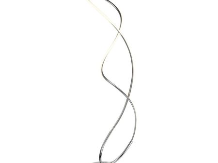 Franklite Tidal LED Floor Lamp Polished Chrome For Discount