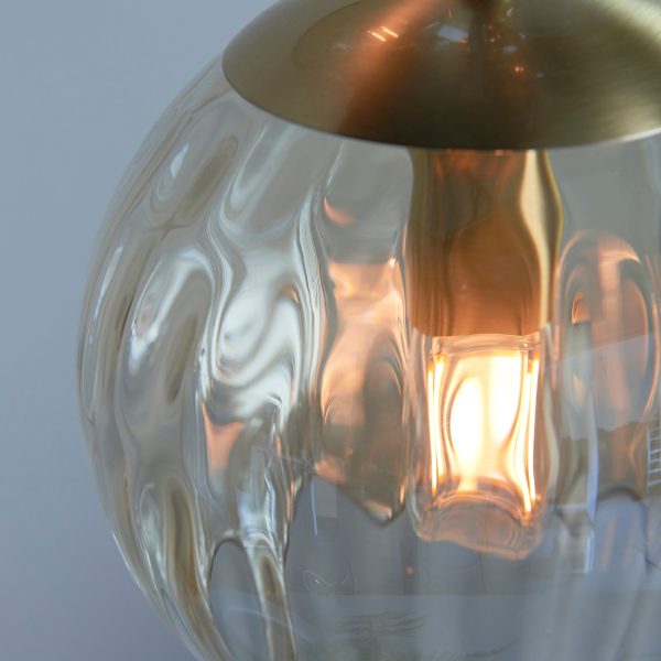 Endon Dimple 5lt Cluster Pendant Satin Brass Discount