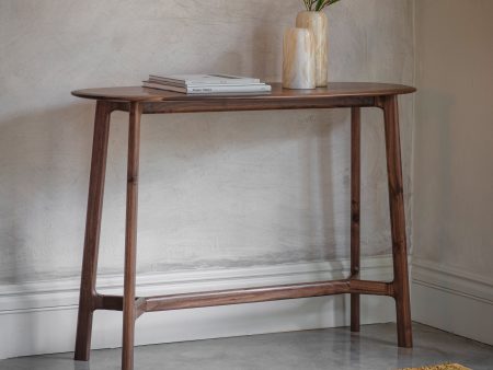 Amos Madrid Console Table Walnut Online now