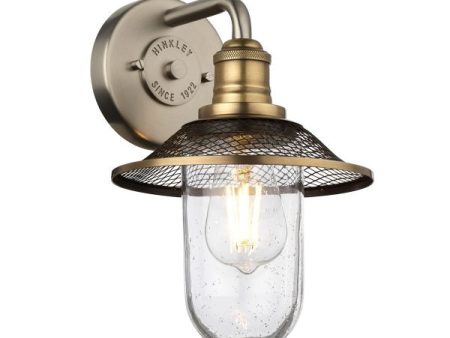 Quintiesse Rigby Wall Light Antique Nickel IP44 Hot on Sale