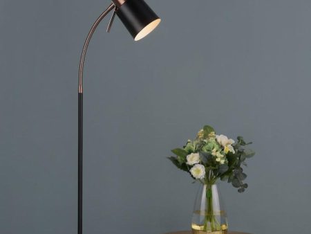 Dar Bond Floor Lamp Black & Copper Online Hot Sale