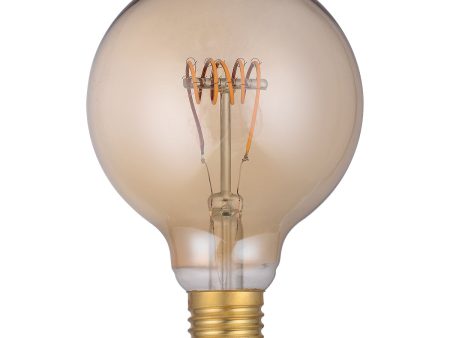 Dar LED Light Bulb E27 4w Medium Vintage Globe Dimmable Online