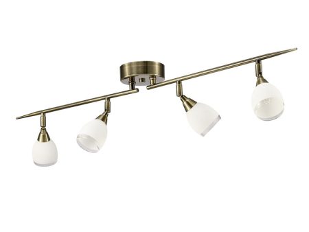 Franklite Lutina 4 Bar Spotlight Antique Bronze Fashion