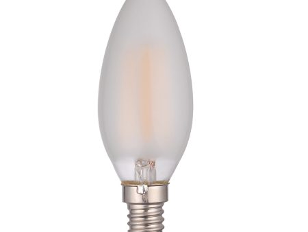 Dar LED Light Bulb E14 4w Frosted Candle Non-Dimmable For Cheap