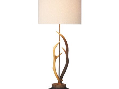 David Hunt Antler Rustic Large Table Lamp, Complete with Shade Sale