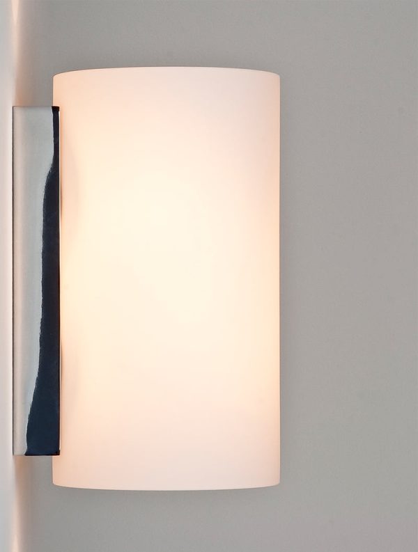 Astro Cyl 260 Wall Light Opal Glass & Chrome on Sale