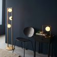 Amos Matisse Floor Lamp Brushed Gold Sale