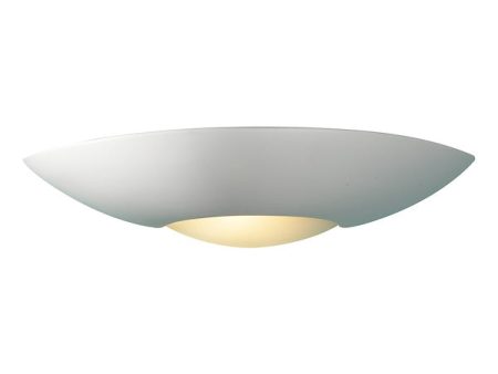 Dar Slice Wall Uplighter Unglazed Ceramic Discount