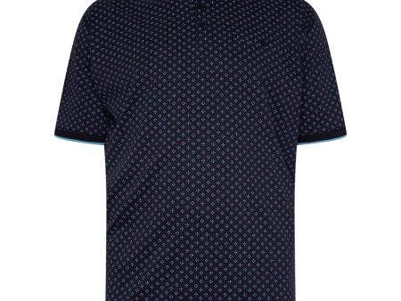 All Over Print Jacquard Collar Polo Shirt For Sale