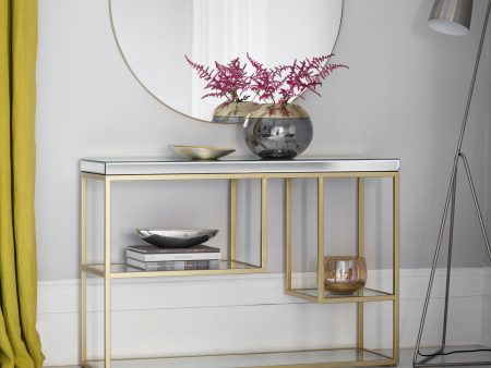 Amos Pippard Console Table Champagne Online Hot Sale