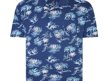 Palm Print Polo Shirt Online Hot Sale