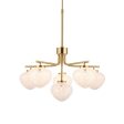 Amos Confetti Chandelier Pendant Satin Brass For Sale