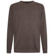 Round Neck Textured Pullover Fashion