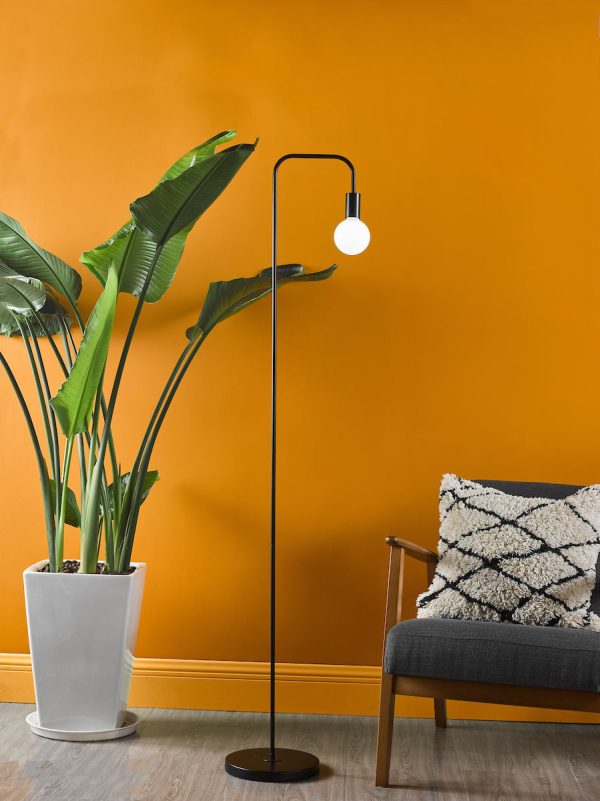 Dar Dena Floor Lamp Matt Black Online Sale