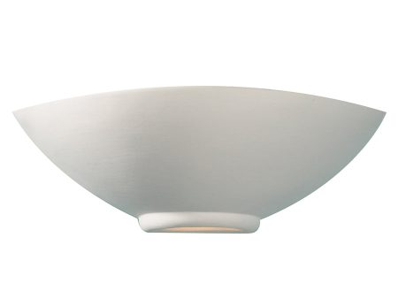 Dar Otis Wall Uplighter White Ceramic Unglazed on Sale