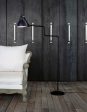 DCW Editions LAMPE GRAS N°411 Blue Floor Lamp Round Shade Online Sale