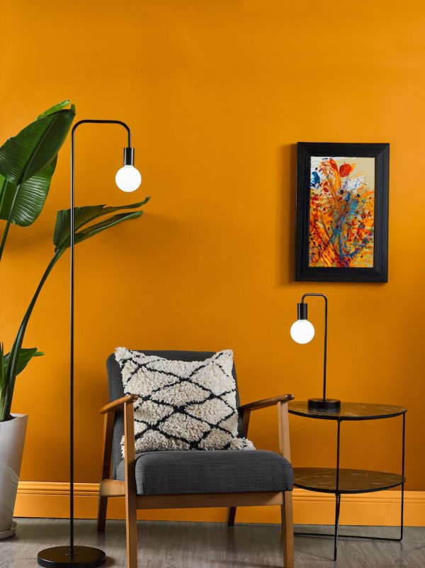 Dar Dena Floor Lamp Matt Black Online Sale