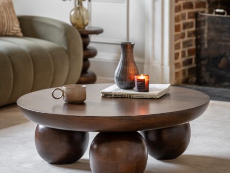 Amos Sculpt Round Coffee Table For Discount