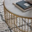 Amos Riley Coffee Table Gold Discount