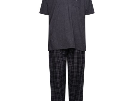 Check Pant Pyjama Lounge Set Cheap