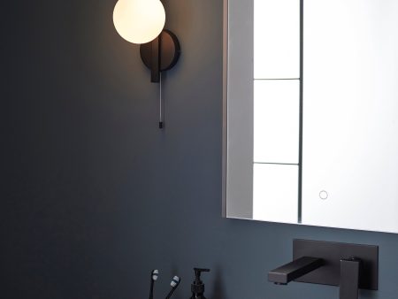 Amos Nebula Bathroom Wall Light Black Sale