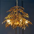 Amos Foli Chandelier Distressed Gold on Sale