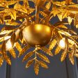 Amos Foli Chandelier Distressed Gold on Sale