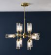 Amos Duchy 12 Light Pendant Satin Brass Online now