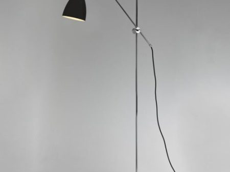 Astro Joel Floor Lamp Matt Black and Polished Chrome Cheap