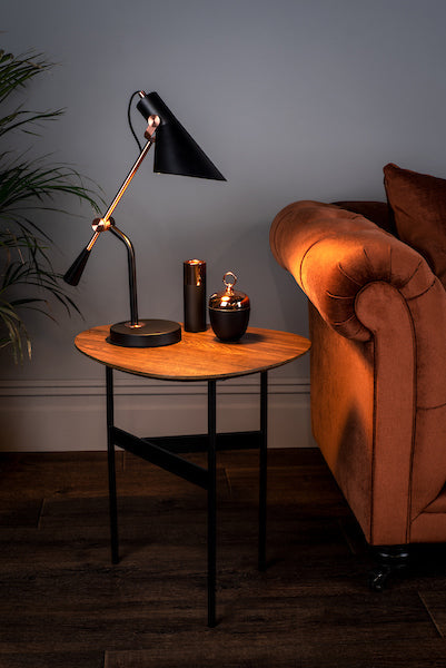 Dar Jack Task Table Lamp Black Antique Copper Online Sale