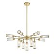 Amos Duchy 13 Light Chandelier Satin Brass on Sale