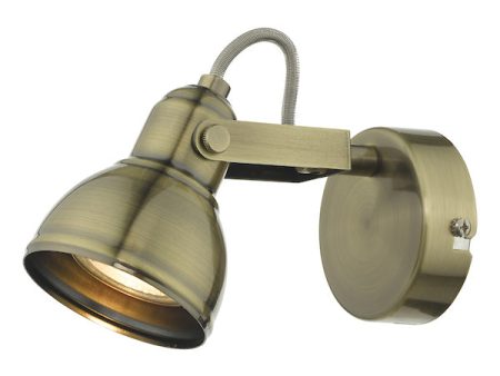 Dar Fothergill Single Spotlight Antique Brass Fashion