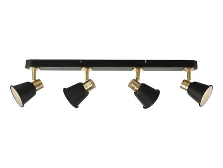 Dar Fry 4 Bar Spotlight Black and Rose Gold Hot on Sale