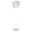 Dar Gold Collection Angel Floor Lamp Polished Chrome Crystal Fashion