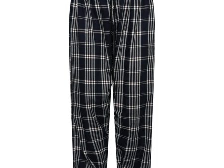 Navy & White Check Lounge Pants on Sale