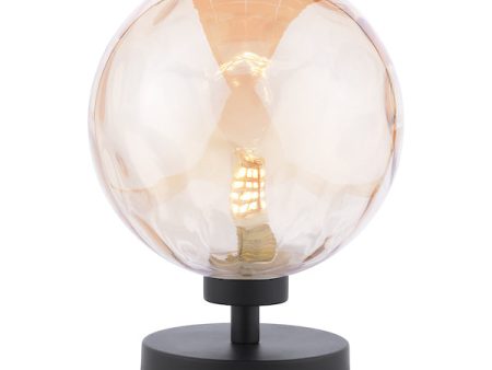 Dar Esben Touch Table Lamp Black with Champagne Glass Sale