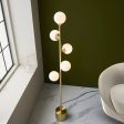 Amos Crib Floor Lamp Brushed Brass Hot on Sale