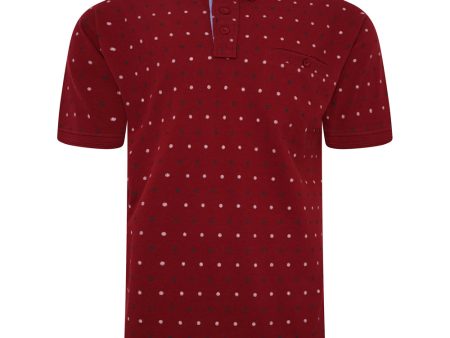 All Over Circle Print Polo Shirt For Discount